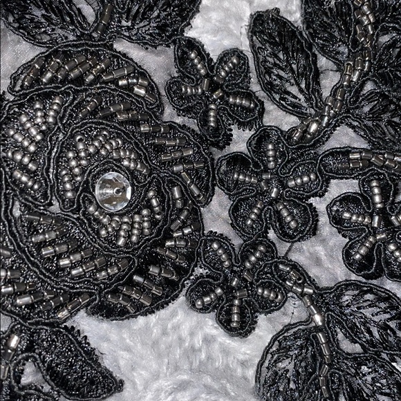 TopShop Sweater | knit,grey, flower beads detail | - Picture 9 of 9